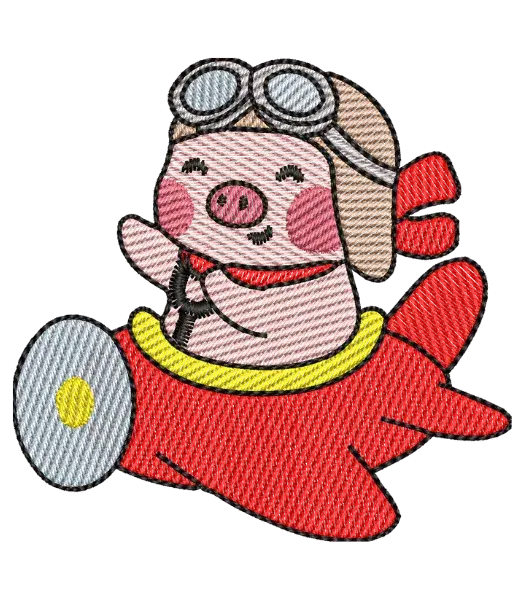 Matriz de Bordado Porco Piloto